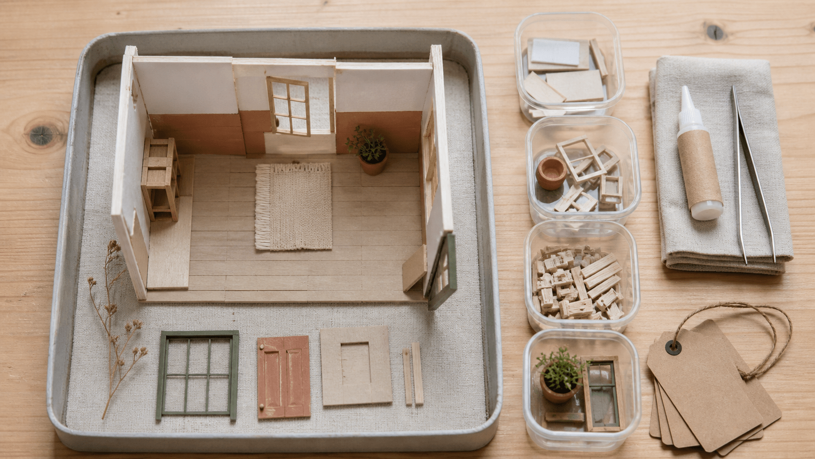 How to Store an Unfinished Miniature Kit Between Sessions - HiNooki
