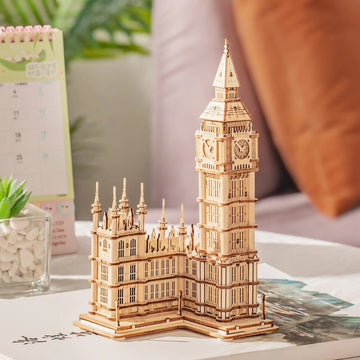 Big Ben DIY Book Nook Kit by HiNooki – Miniature Bookshelf Insert | Book Lovers Gift, Cozy Home Decor.