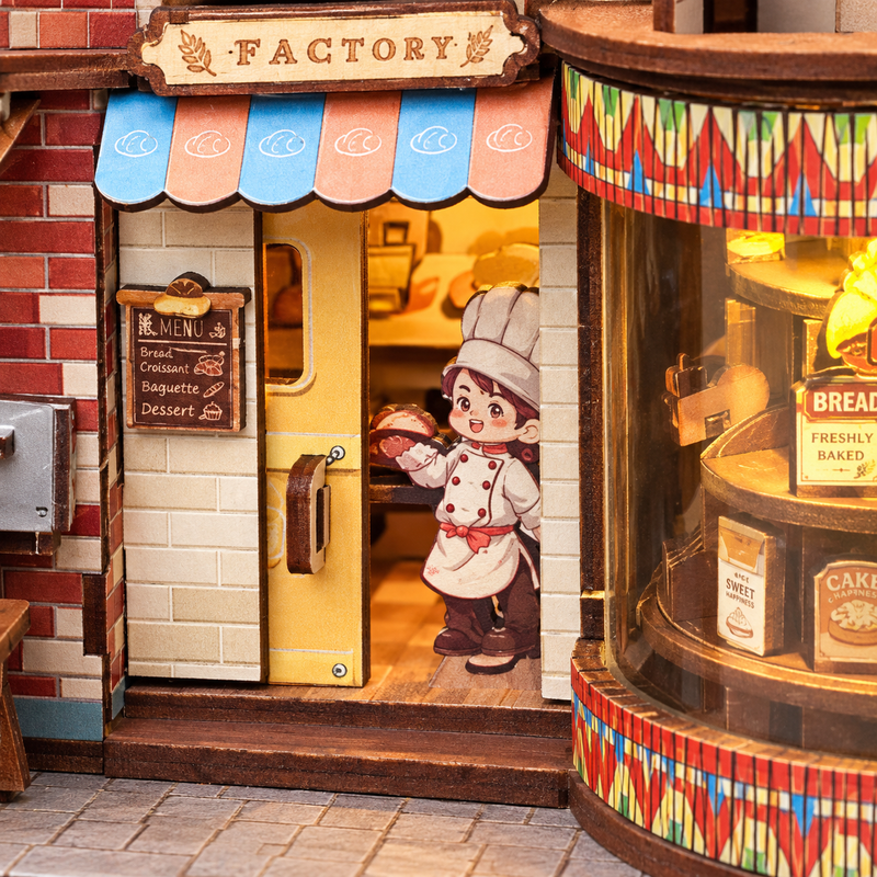 Fresh bread at the little shop door