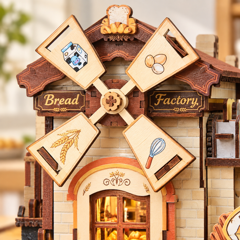 A windmill that sets the scene in motion