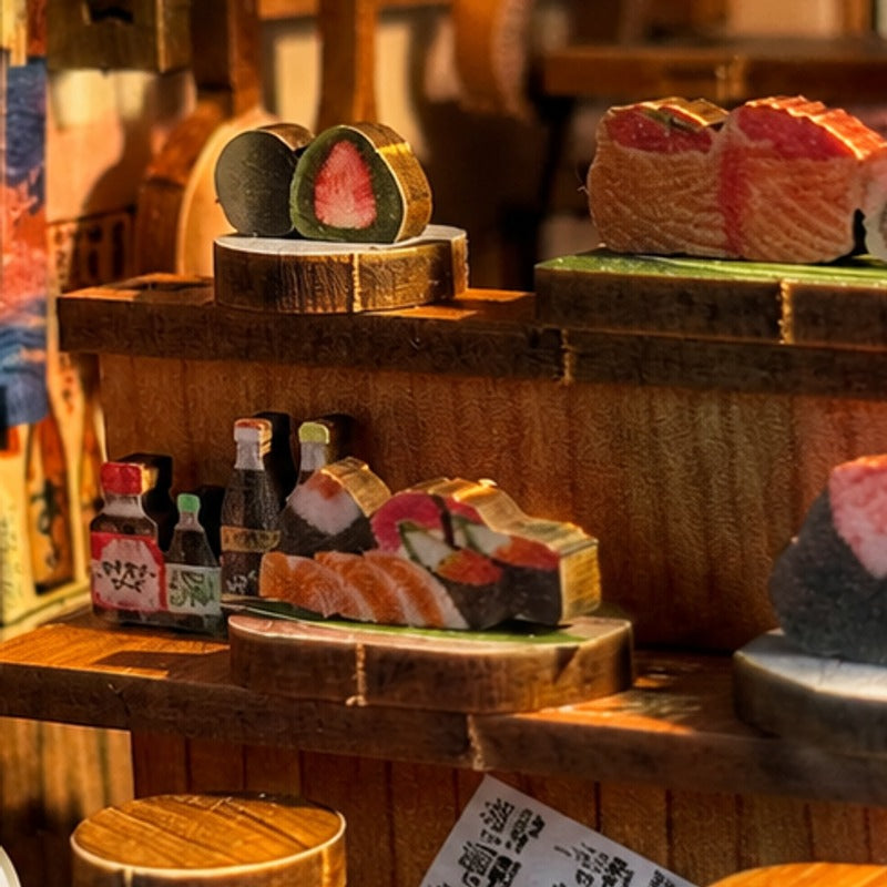Sushi served in miniature
