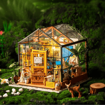 Cathy's Flower House DIY Book Nook Kit by HiNooki – Miniature Bookshelf Insert | Book Lovers Gift, Cozy Home Decor.