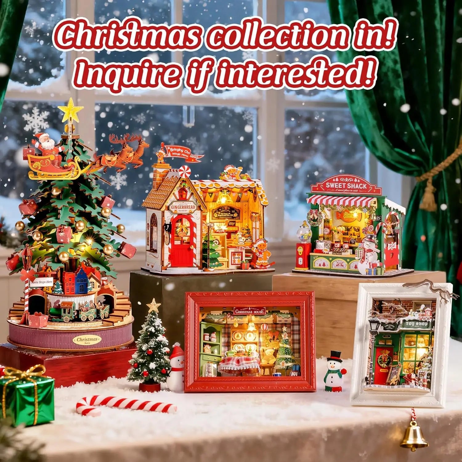 HiNooki - Christmas Candy StandDIY Miniature House