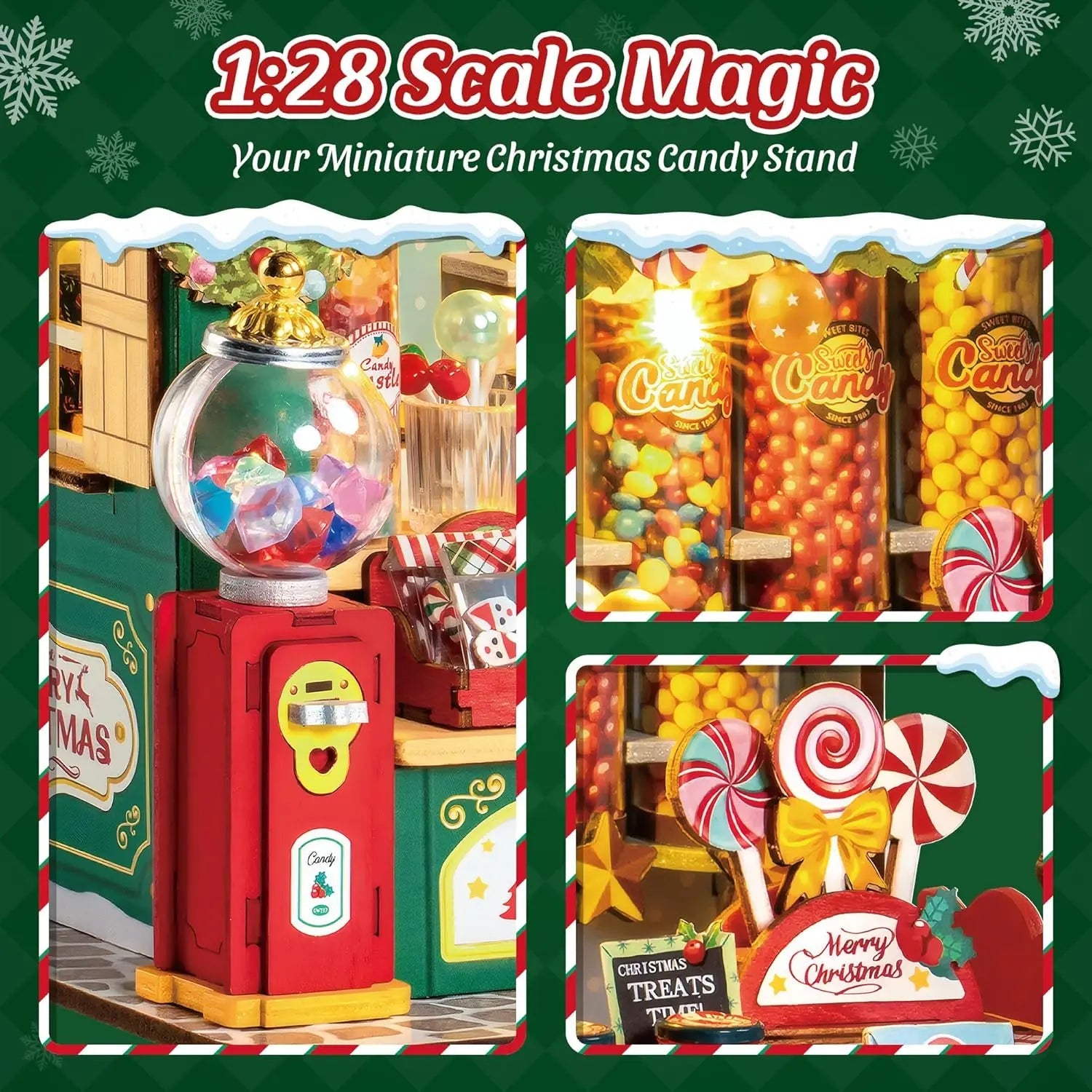 HiNooki - Christmas Candy StandDIY Miniature House