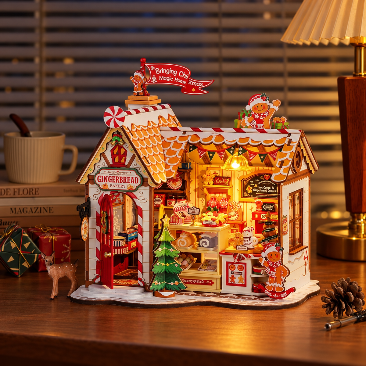 Maison en pain d'épice de Noël