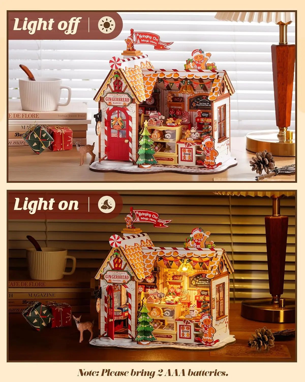 HiNooki - Christmas Gingerbread HouseDIY Miniature House