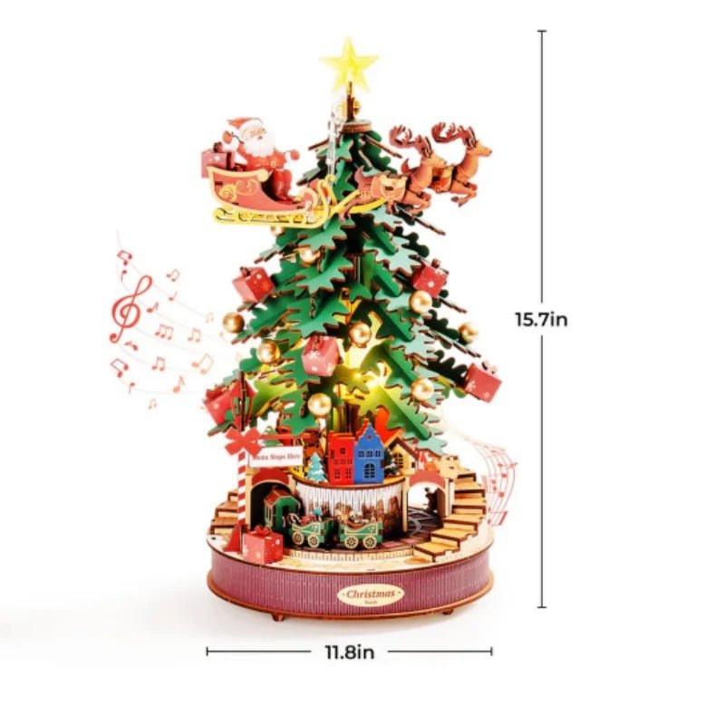 HiNooki - Christmas Melody Tree3D Wooden Puzzles