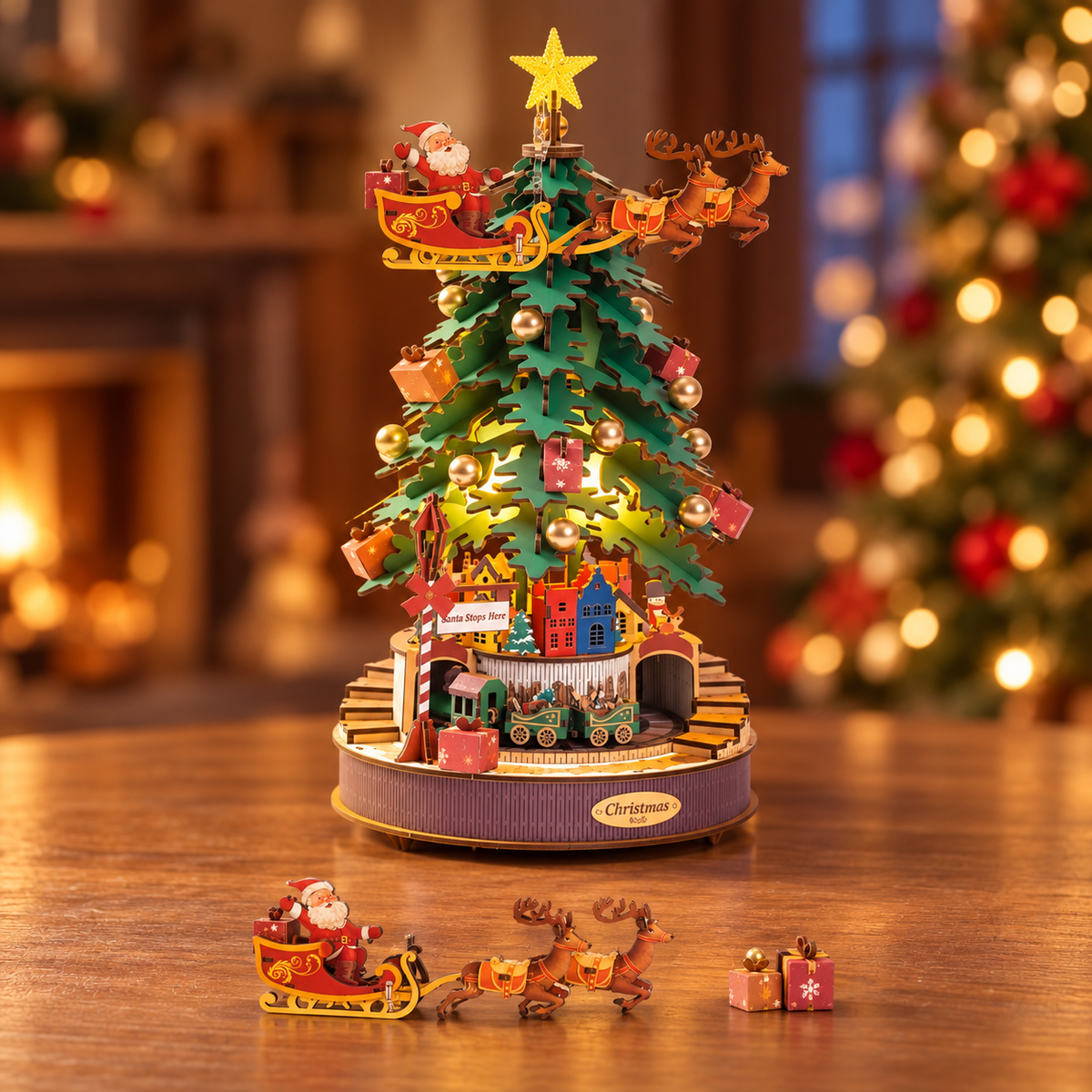 HiNooki - Christmas Melody TreeDIY Mechanical Model Kit