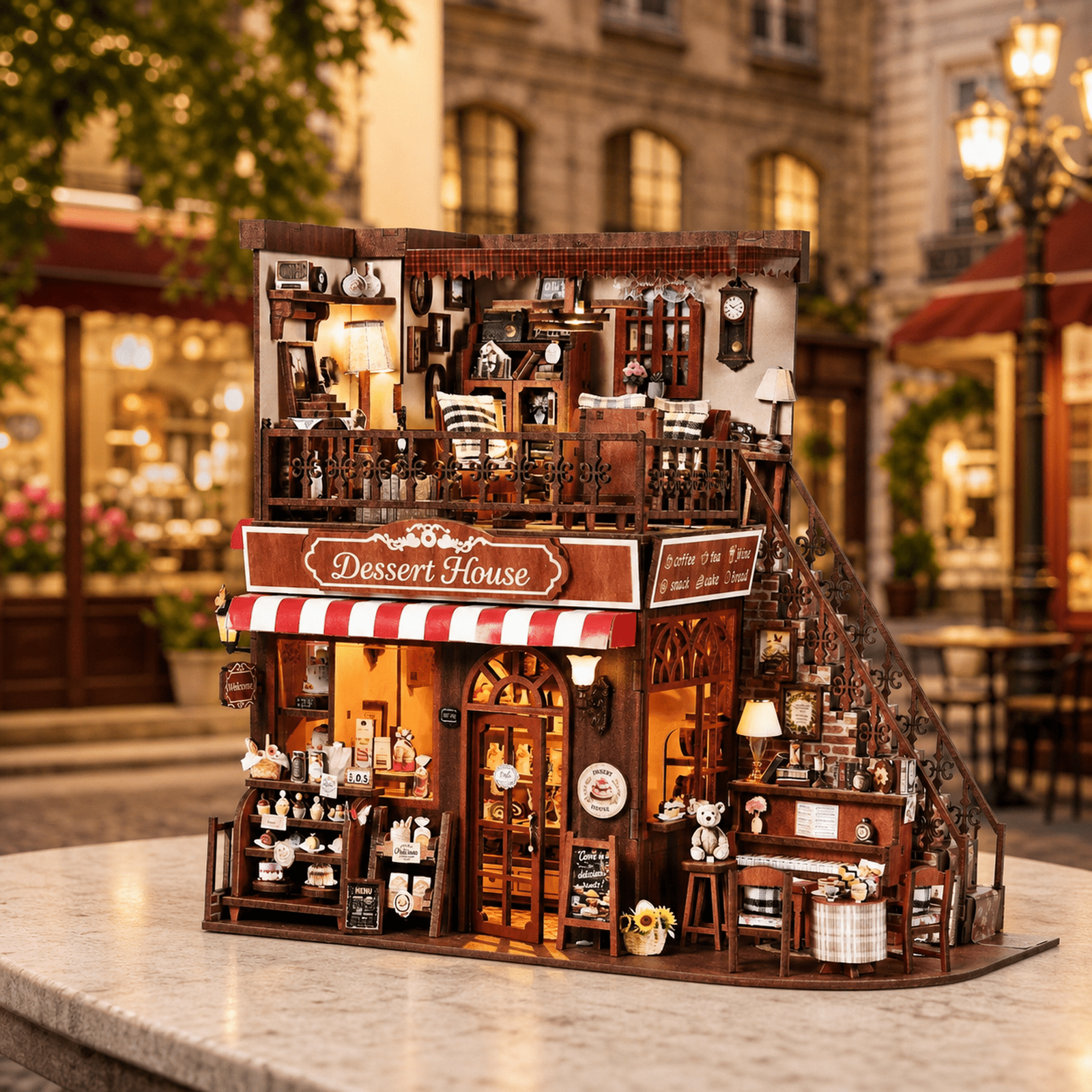 HiNooki - Corner Dessert HouseDIY Miniature House