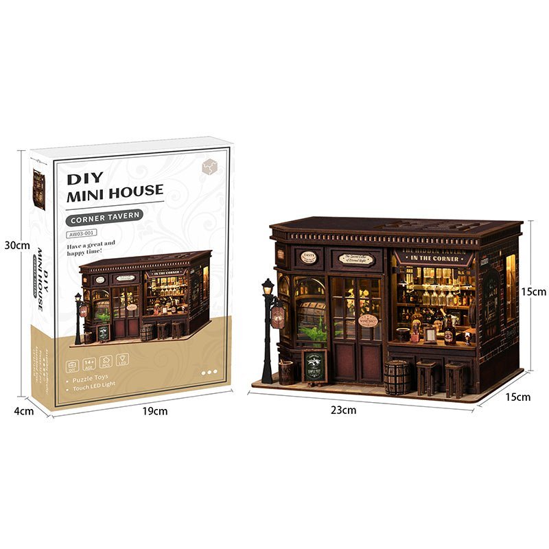 HiNooki - Corner TavernDIY Miniature House
