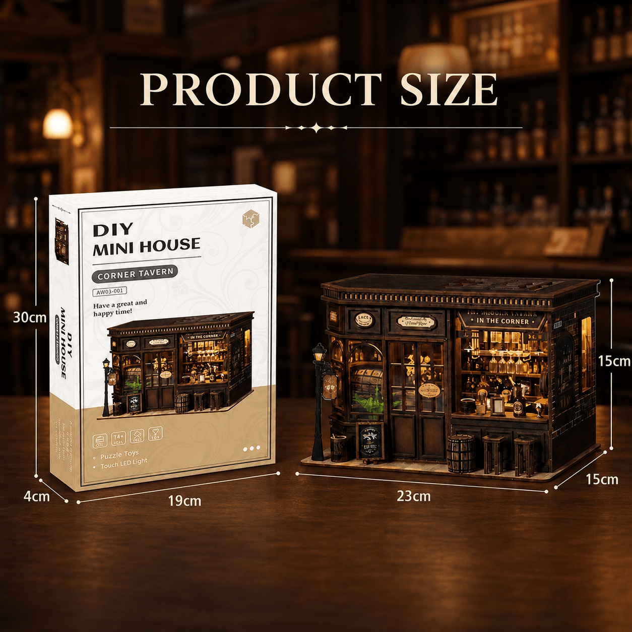 HiNooki - Corner TavernDIY Miniature House