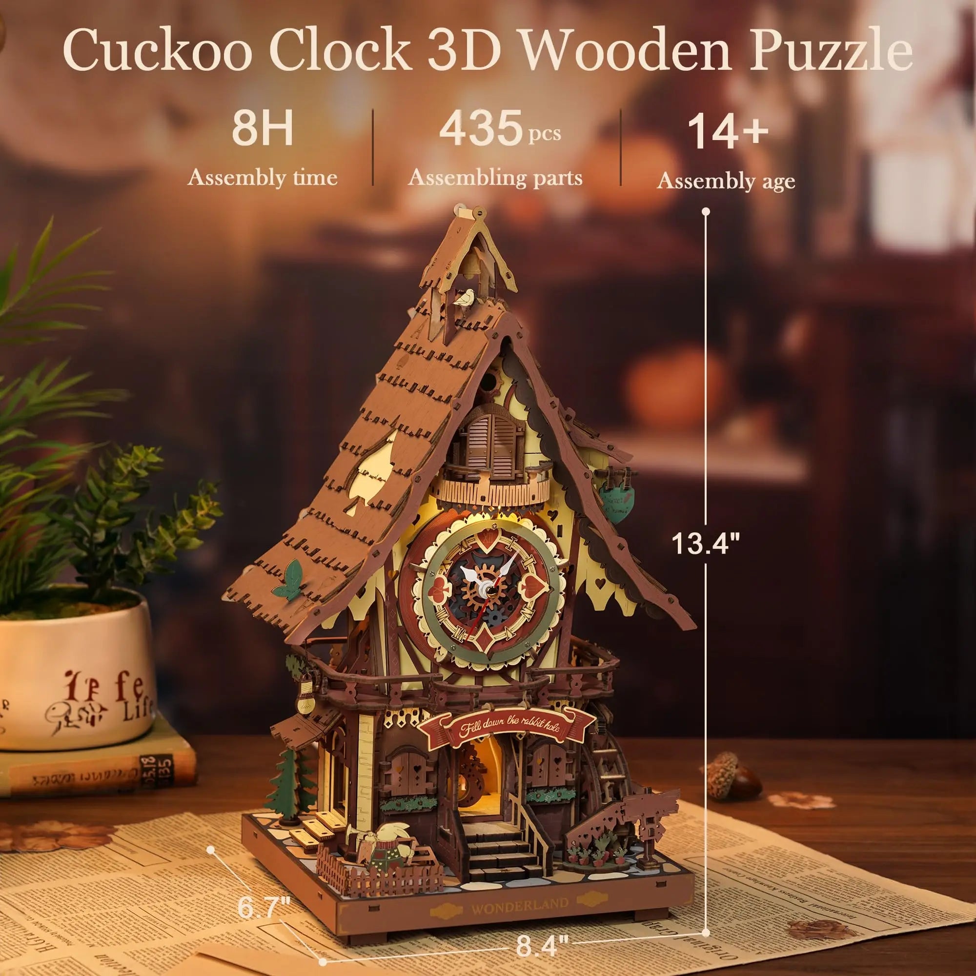 HiNooki - Cuckoo Clock3D Wooden Puzzles