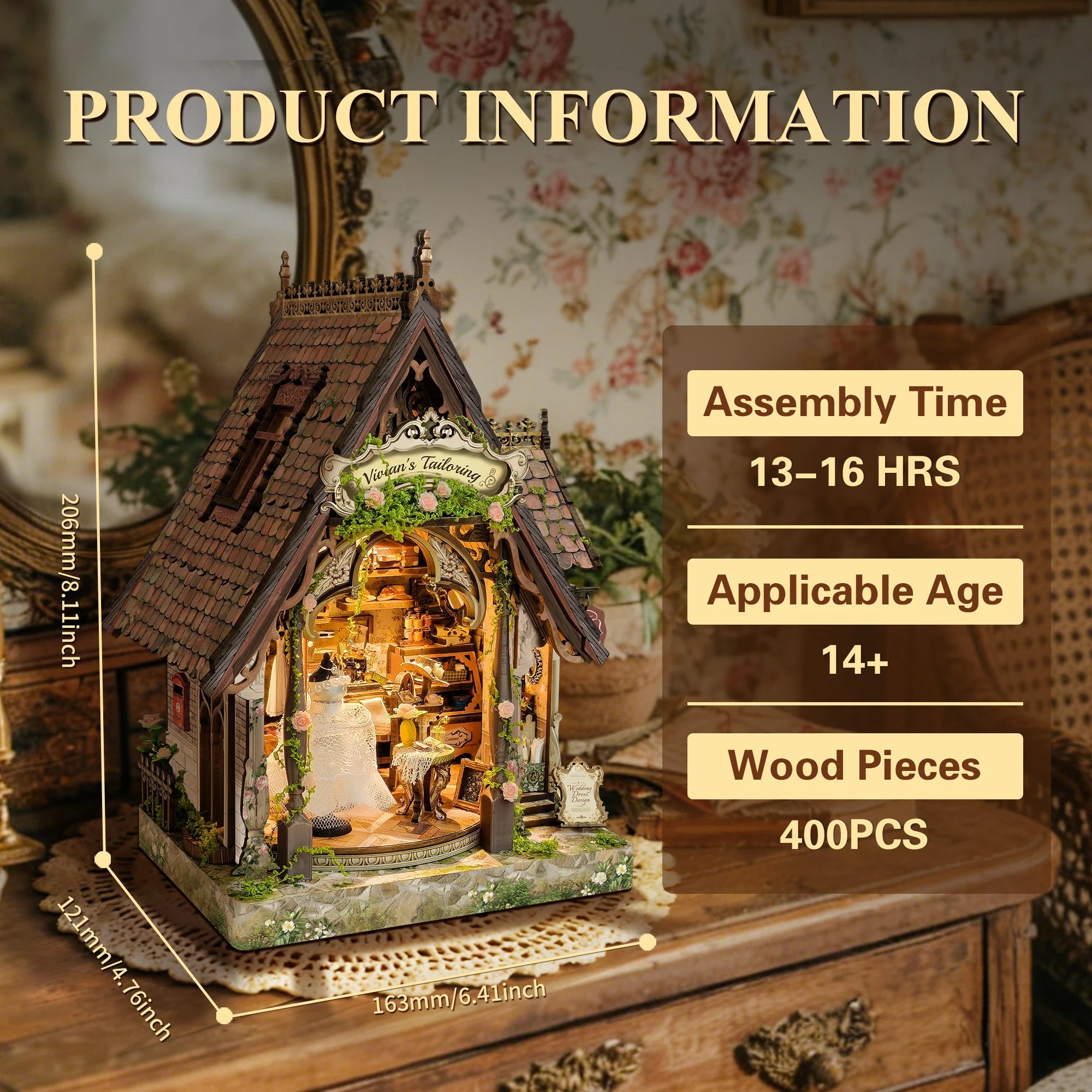 Dream Dress Studio – DIY book nook kit, HiNooki (image 3)