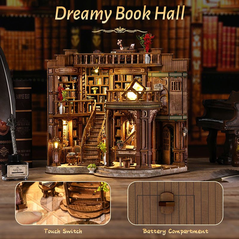 HiNooki - Dreamy Book HallDIY Miniature House