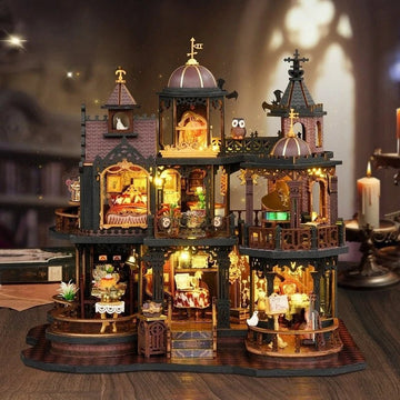 Edinburgh Castle DIY Book Nook Kit by HiNooki – Miniature Bookshelf Insert | Book Lovers Gift, Cozy Home Decor.