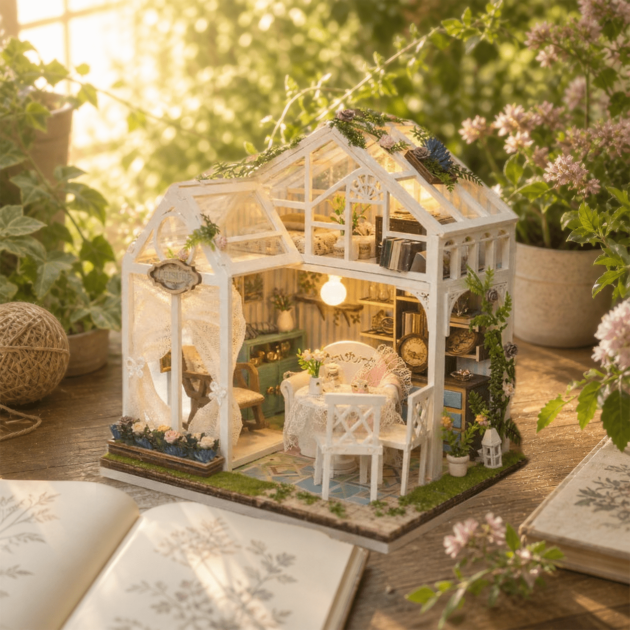 HiNooki - Floral RetreatDIY Miniature House Kit