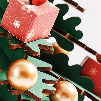 Tiny gifts and gold ornaments