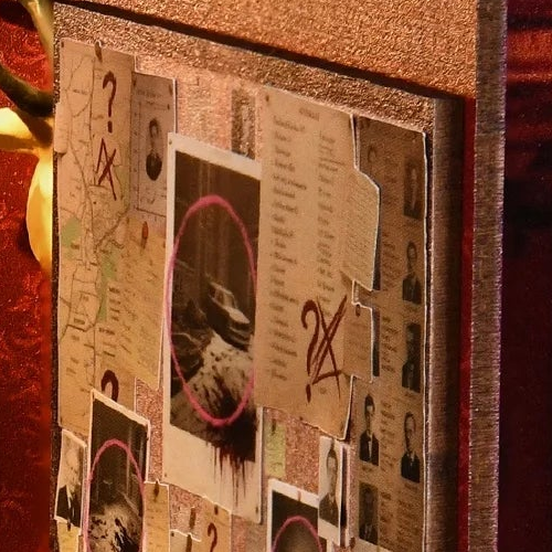 A wall full of little clues