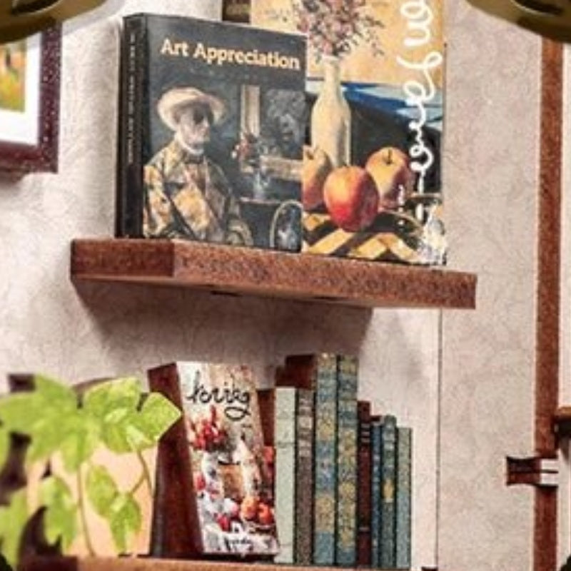 A shelf for art lovers