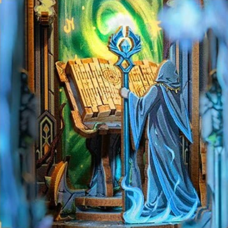 A spellbook left open