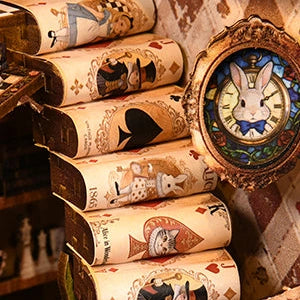 A winding staircase made of little books