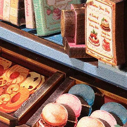 A tray of pastel favorites