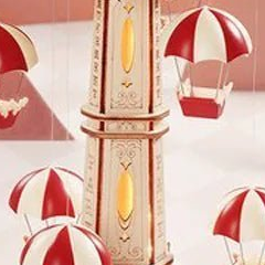 Warm light through the patterned tower
