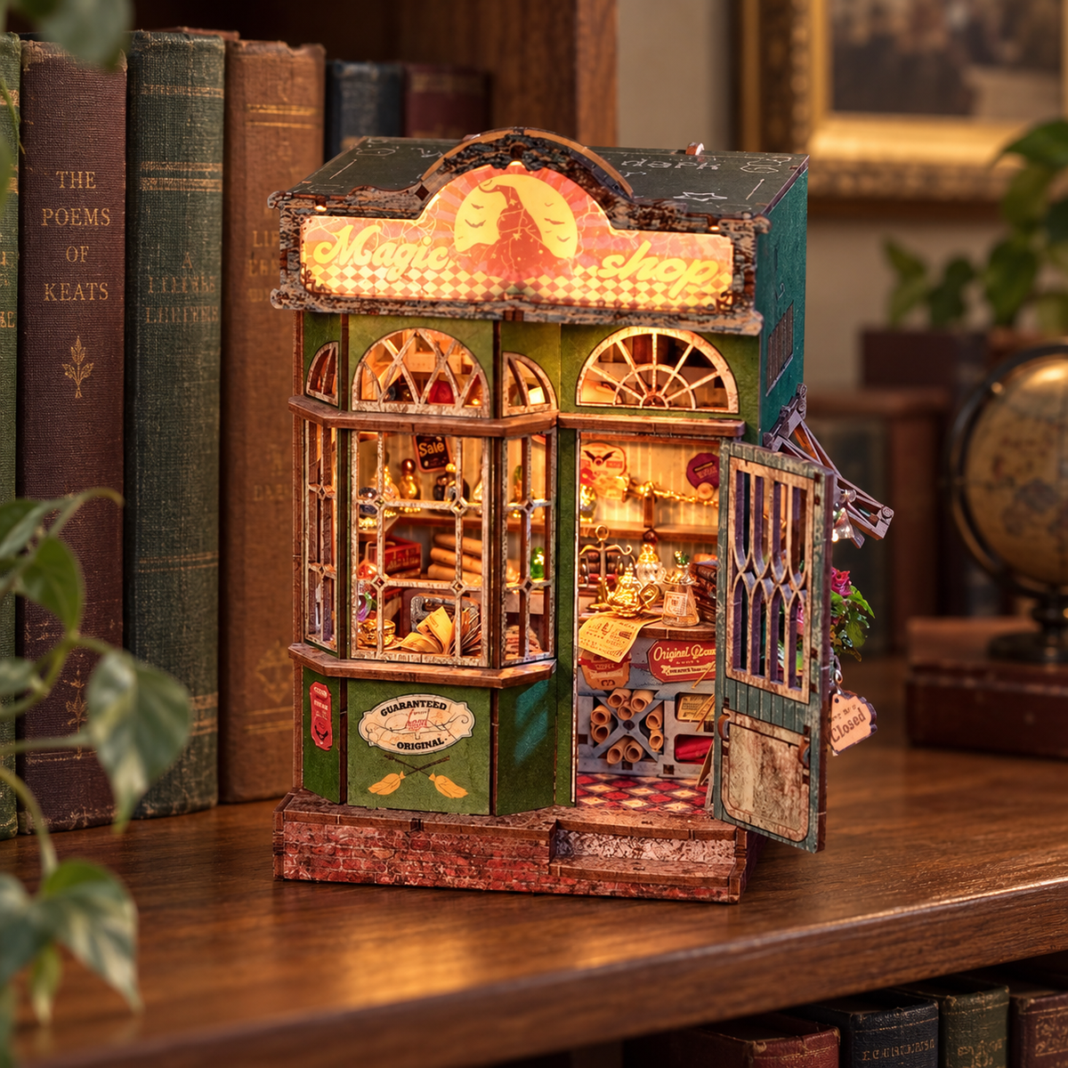 Magic Shop completed miniature displayed at home