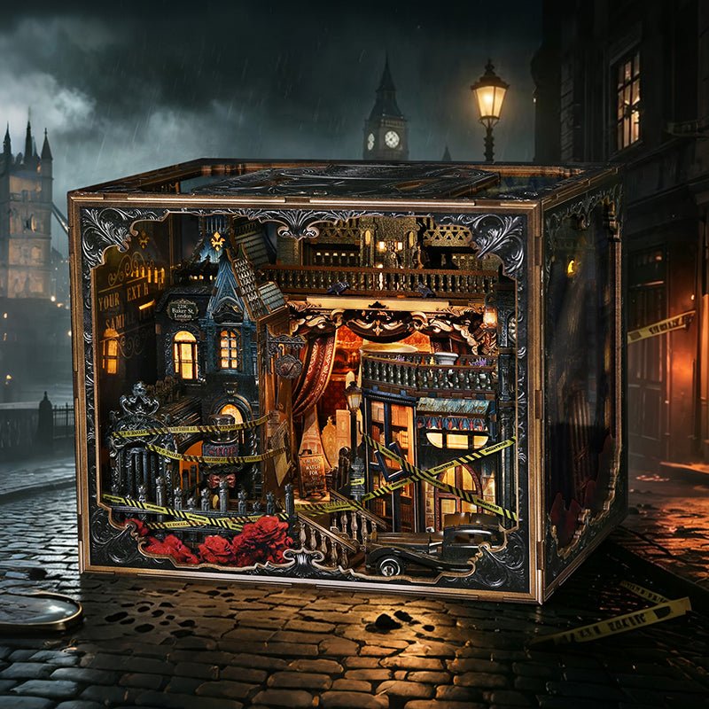 HiNooki - Lamplight Veiled PathDIY Book Nook Kit