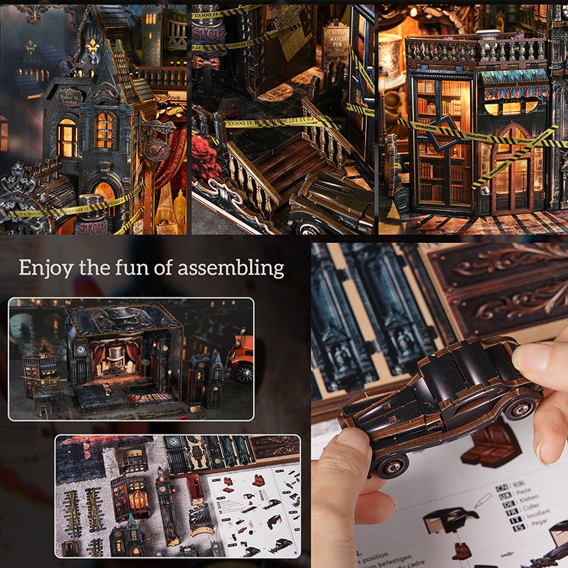 HiNooki - Lamplight Veiled PathDIY Book Nook Kit