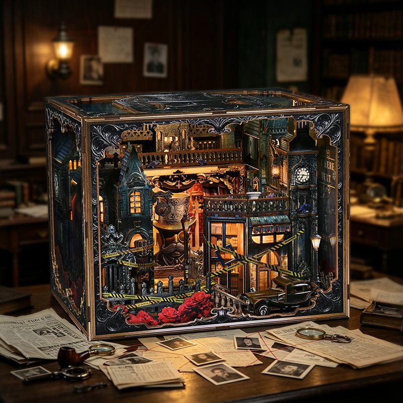 HiNooki - Lamplight Veiled PathDIY Book Nook Kit