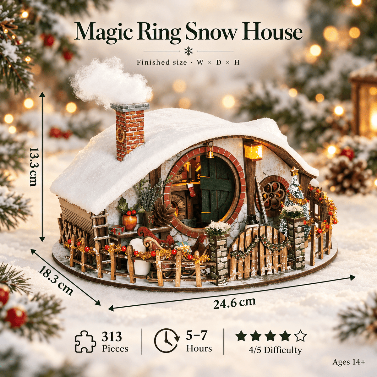 HiNooki - Magic Ring Snow HouseDIY Miniature House Kit