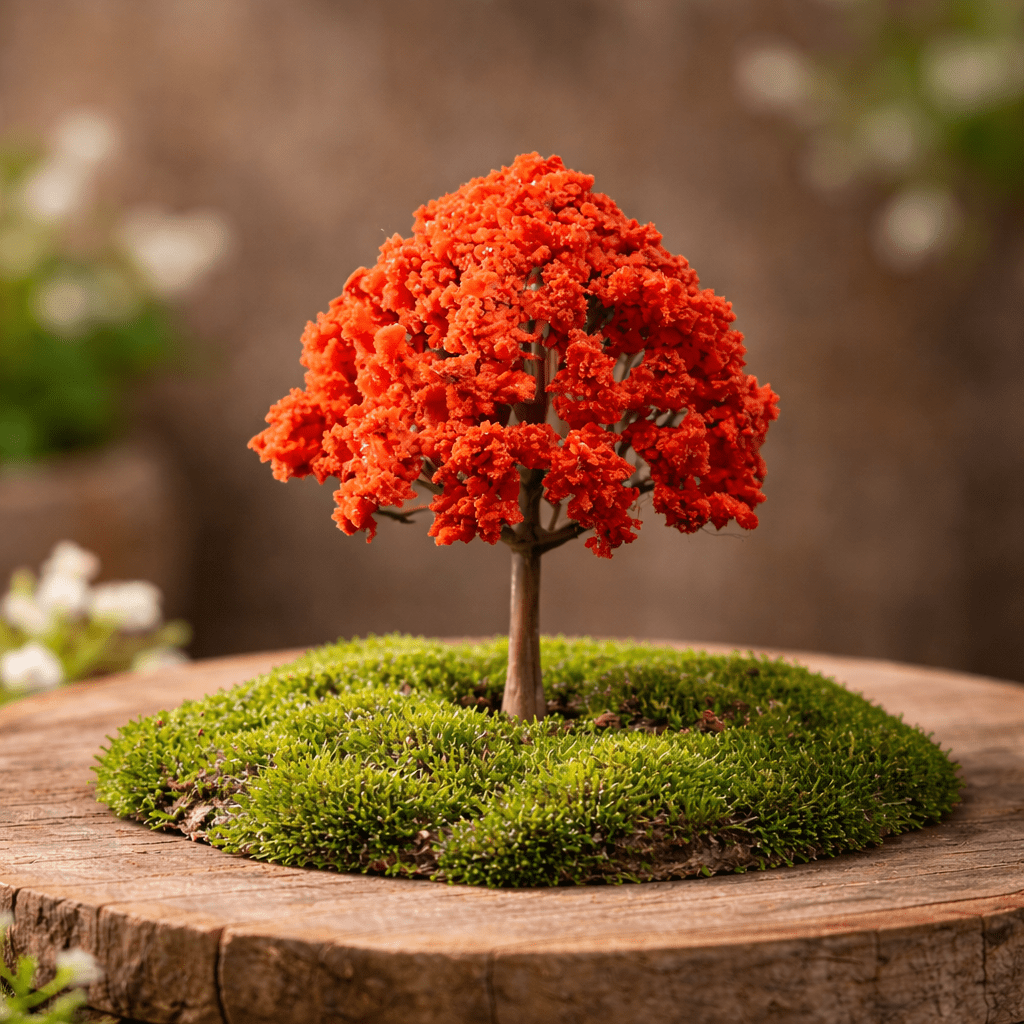 HiNooki - Mini Seasonal Tree - 🍁 Autumn Maple TreeDollhouse Accessories