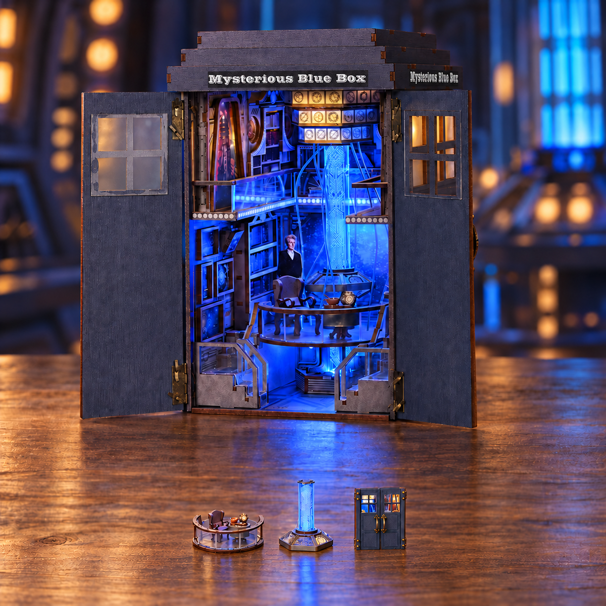 HiNooki - Mysterious Blue BoxDIY Book Nook Kit