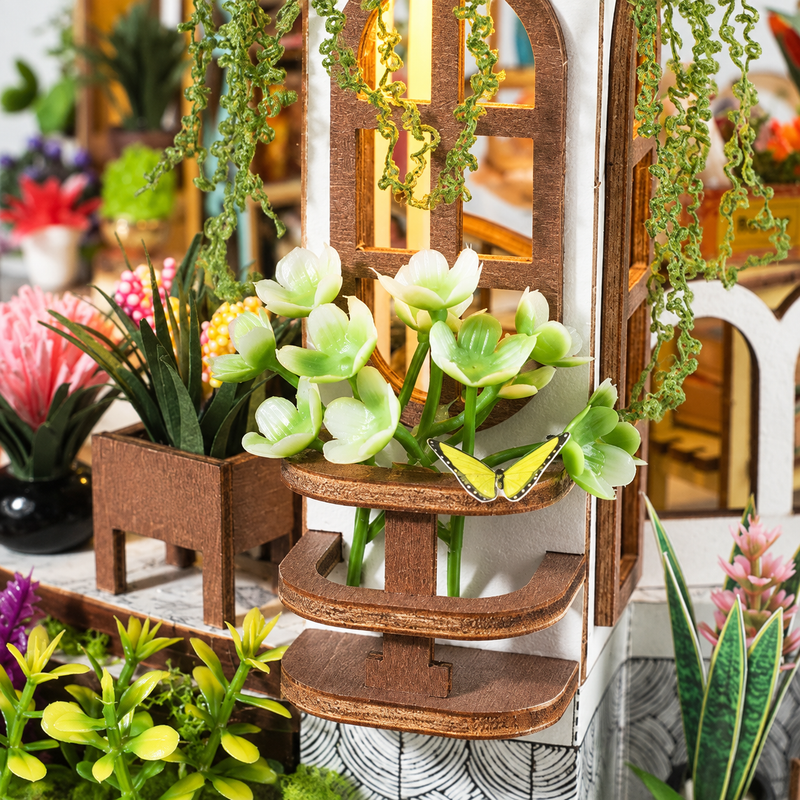 Blooms over the balcony