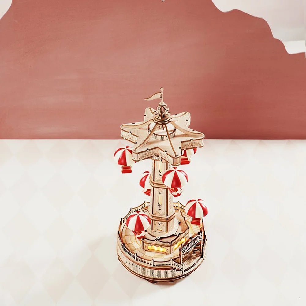 HiNooki - Parachute Tower3D Wooden Puzzles