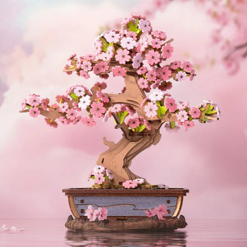 Sakura Bonsai DIY Book Nook Kit by HiNooki – Miniature Bookshelf Insert | Book Lovers Gift, Cozy Home Decor.
