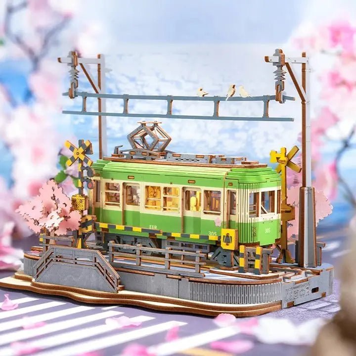 Sakura Journey 3D Wooden Puzzle Gift for Adults, HiNooki DIY