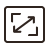 Scale ratio icon