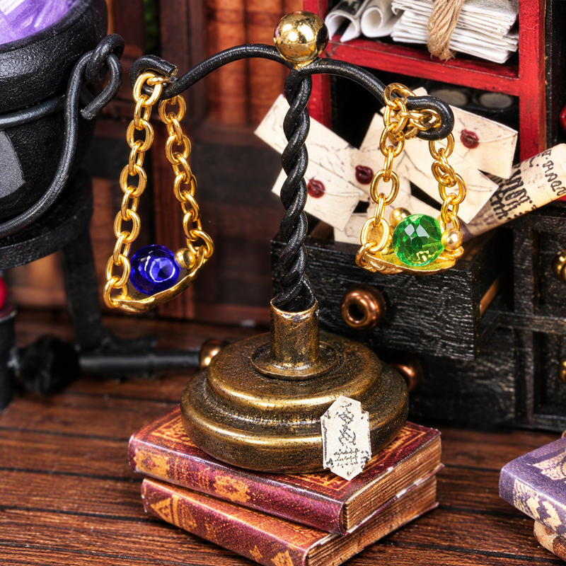 Jewel-filled miniature scales