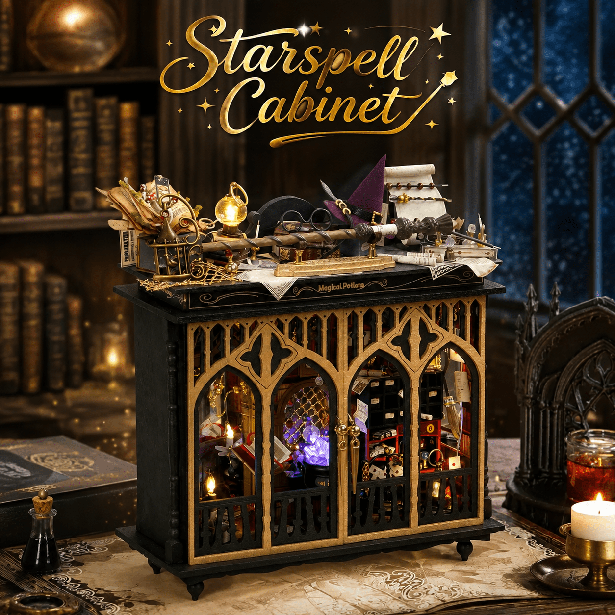 HiNooki - Starspell Cabinet3D Wooden Puzzles