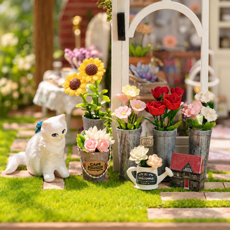 A doorstep in bloom