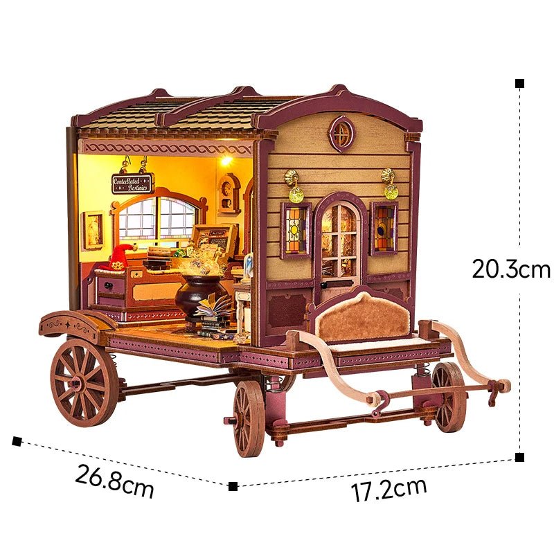 HiNooki - Wandering Wizard’s Wagon3D Wooden Puzzles