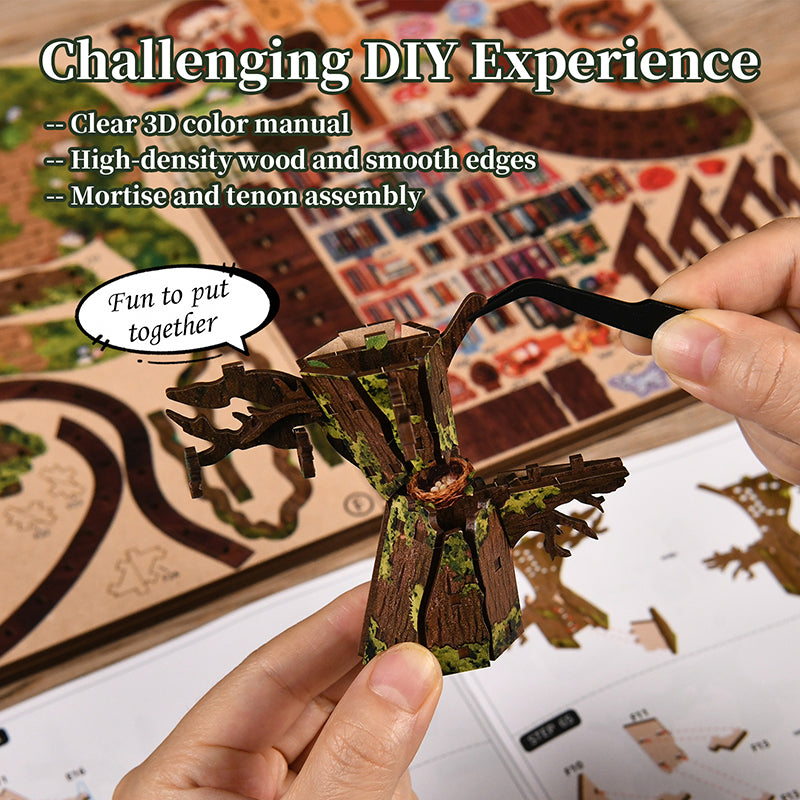 Forest Tea House – DIY book nook kit, HiNooki (image 10)