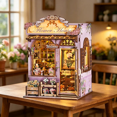Quiet Corner Flower Room DIY Miniature Kit – DIY miniature house kit, HiNooki (image 3)