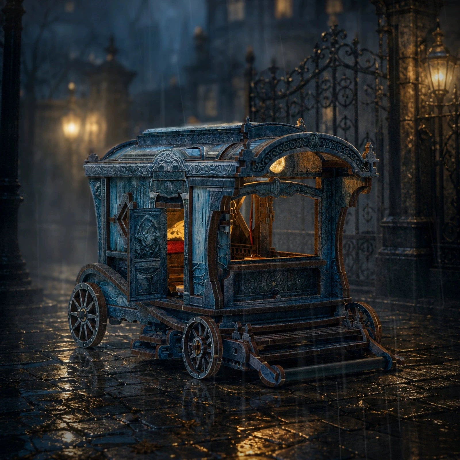 Onyx Dragon Carriage DIY Miniature Kit – DIY miniature house kit, HiNooki (image 3)