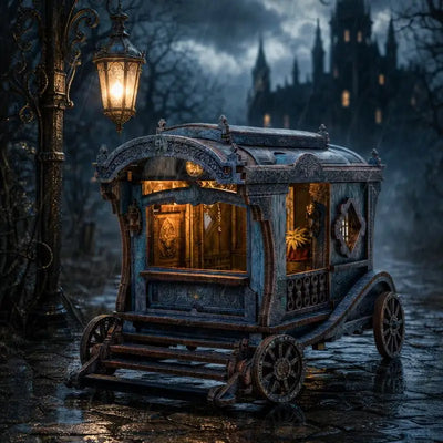 Onyx Dragon Carriage DIY Miniature Kit – DIY miniature house kit, HiNooki (image 2)