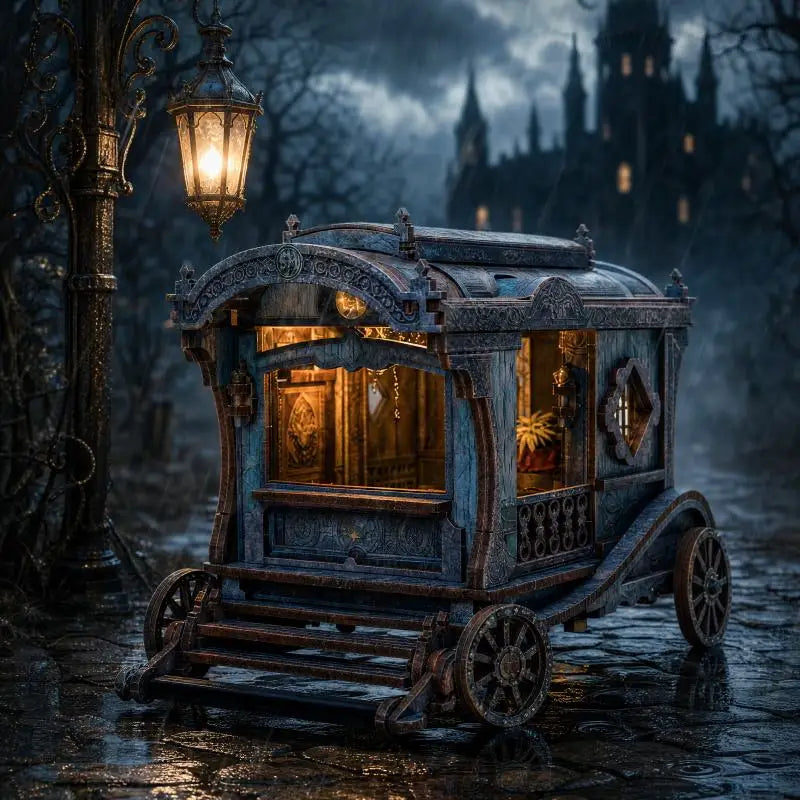 Onyx Dragon Carriage DIY Miniature Kit – DIY miniature house kit, HiNooki (image 2)