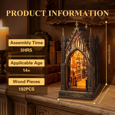 Aleph Library product information with 192 pieces and dimensions