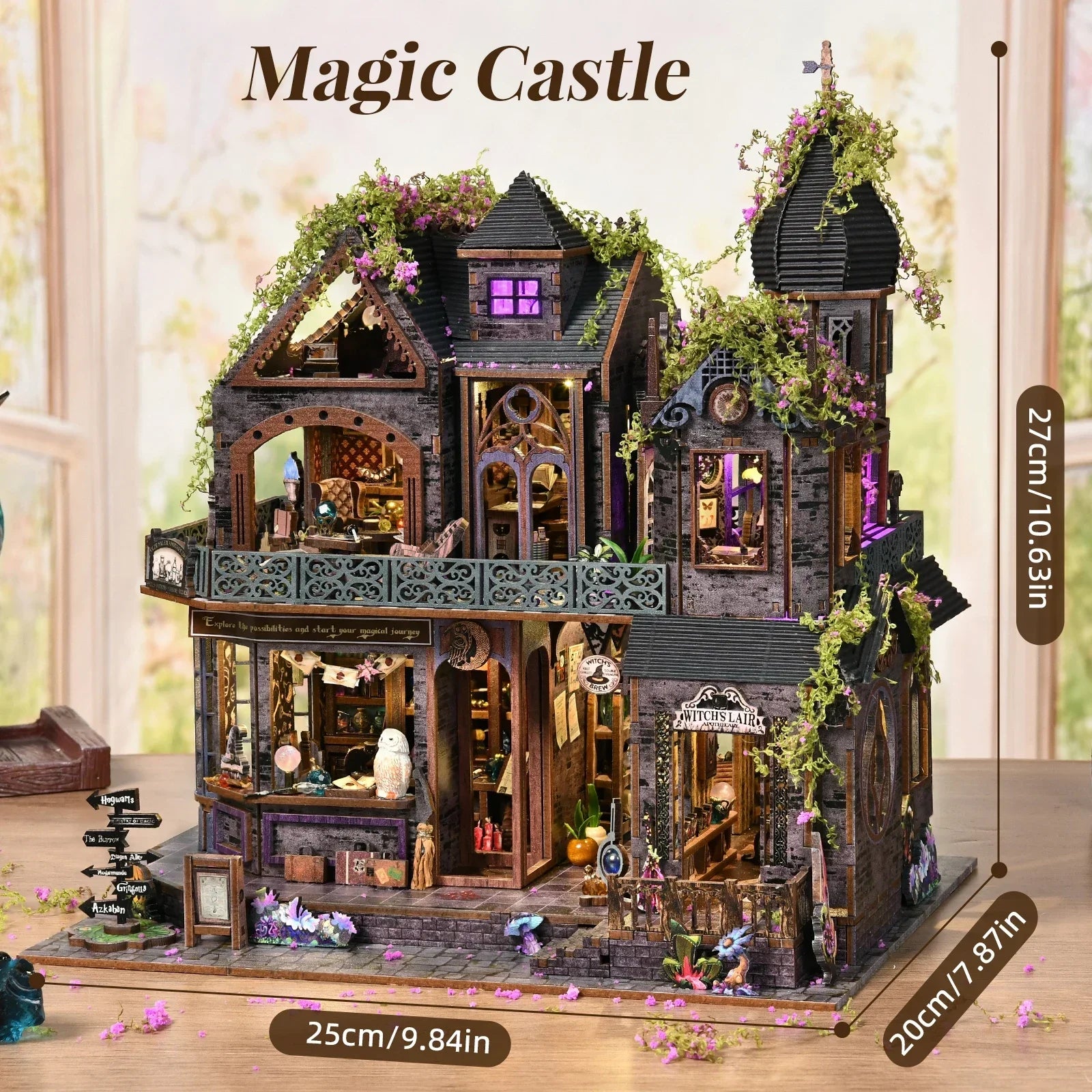 Magic Castle dimensions 25 x 20 x 27 cm